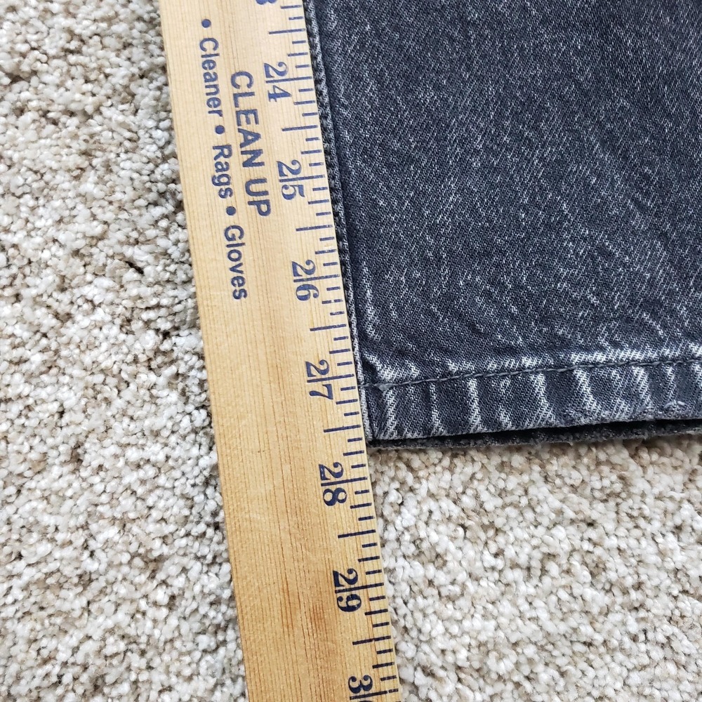 Zara Jeans Womens 8 30 Waist Gray Charcoal Wash Straight Relaxed High Rise Denim - Picture 5 of 8